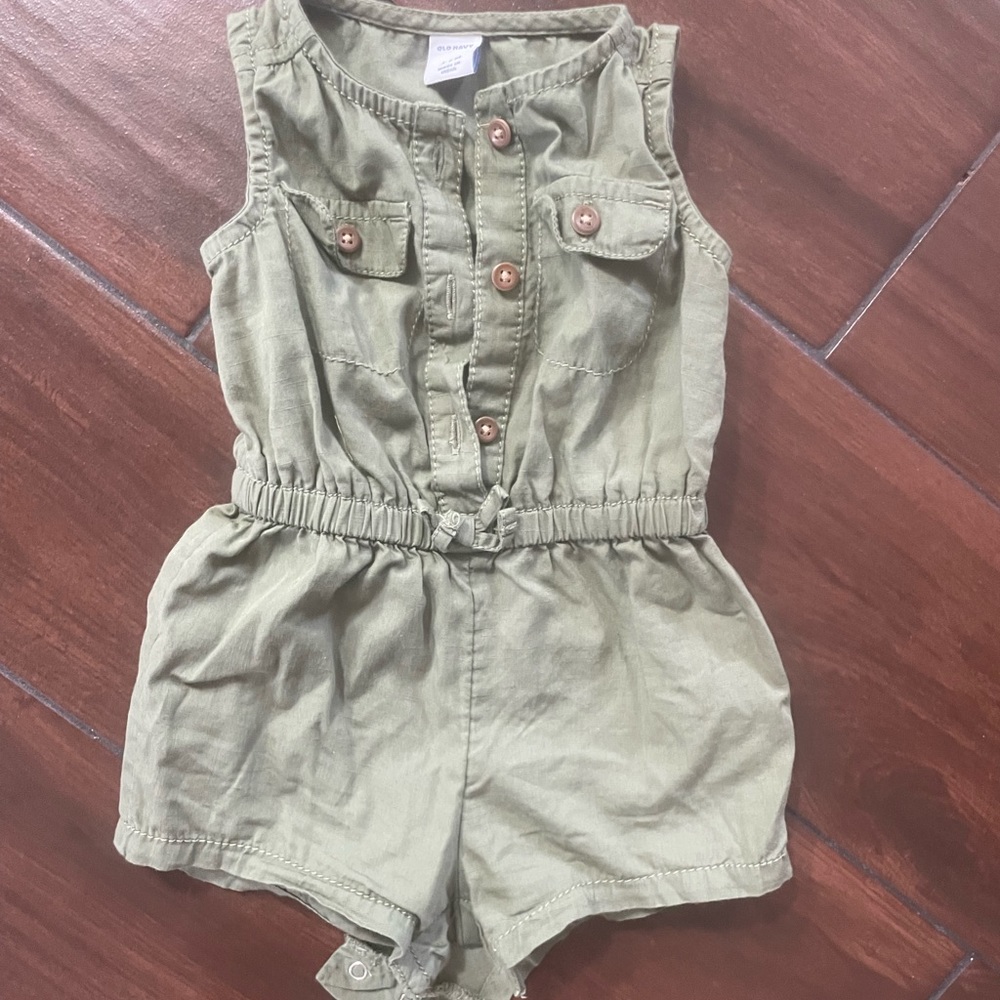 Old Navy green romper